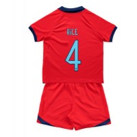 Koszulka piłkarska Anglia Declan Rice #4 Strój wyjazdowy dla dzieci MŚ 2022 tanio Krótki Rękaw (+ Krótkie spodenki)